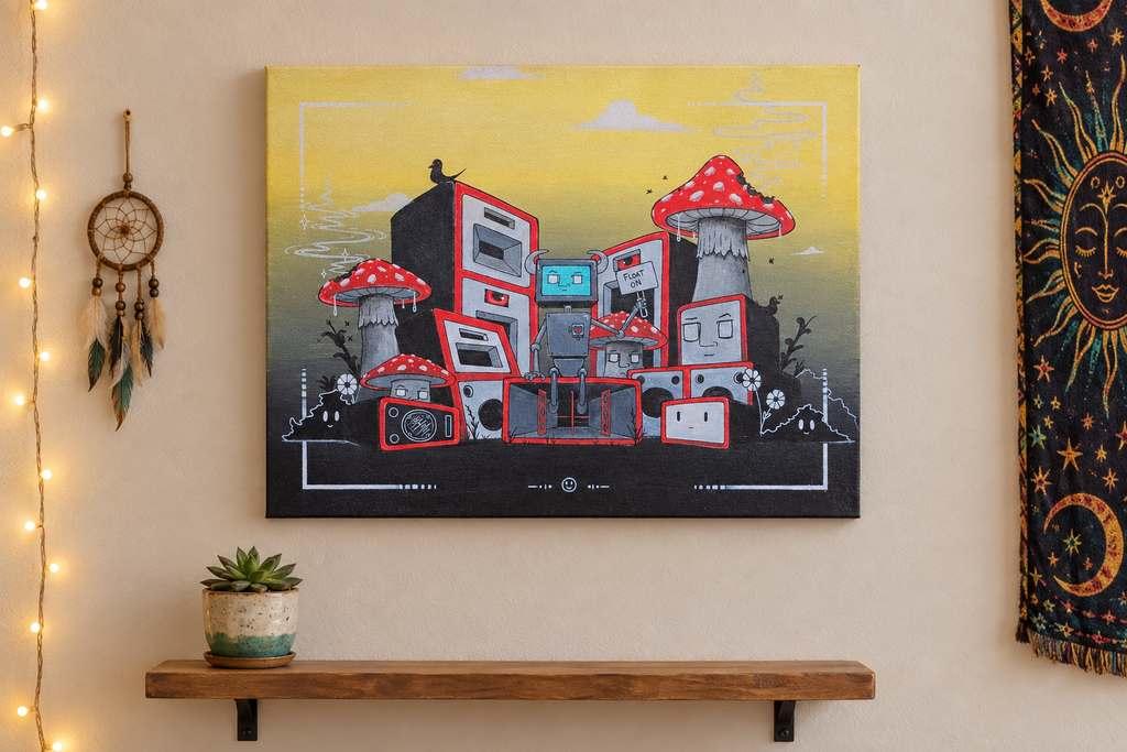 "Float On" Original Acrylic Painting, 24"x30"