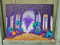 "Bootooth Forest" Original Acrylic Painting, 11"x14"