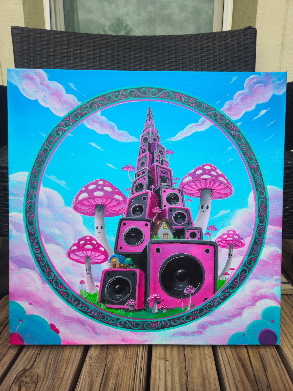 "Tower of Tunes" Limited Edition Giclée Print, 12"x12"