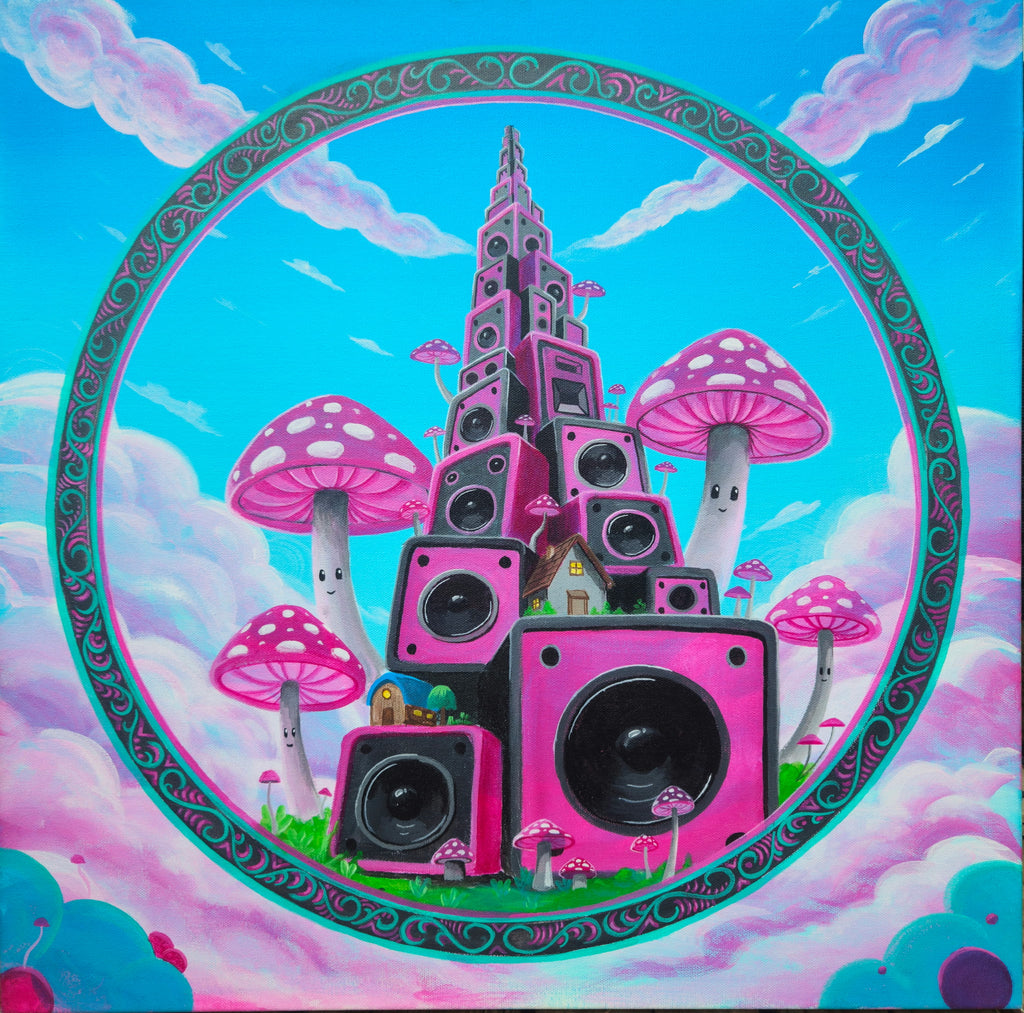 "Tower of Tunes" Limited Edition Giclée Print, 12"x12"